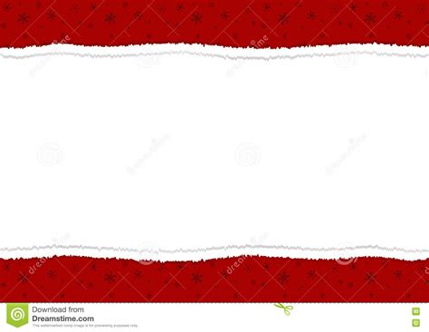 Christmas Styled Festive Torn Paper With White Background In The Stock