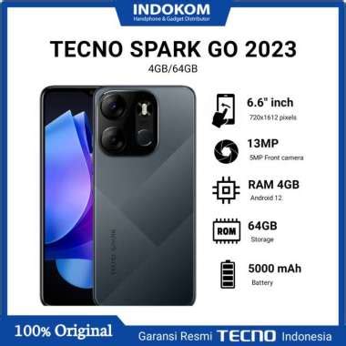 Jual Techno Spark Go 2023 Spesifikasi Original, Murah & Diskon Harga ...