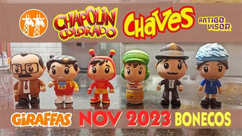 Chaves Chapolin No Giraffas Novembro Cole O Girafas Bonecos