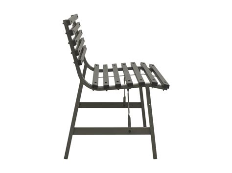 Banc De Jardin 110 Cm Acier Noir