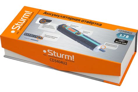 Аккумуляторная отвертка Sturm CD3404U2 - выгодная цена, отзывы ...