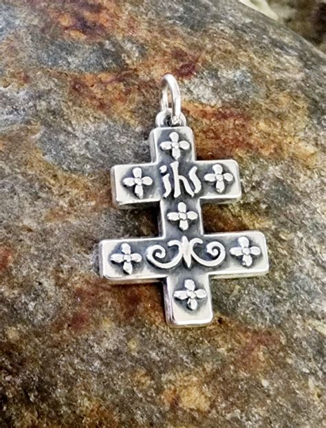 James Avery Retired Greek Ihs Cross Pendant Neat Piec Gem