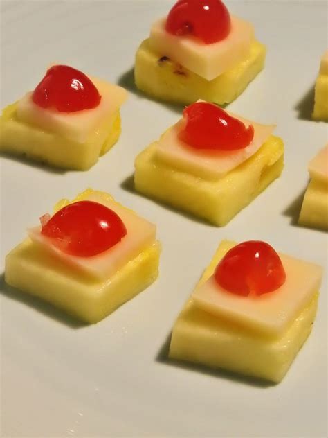 Pineapple Cheese Canape - Healthy Thai Recipes