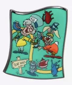 Hot Topic Alice In Wonderland Puzzle Blind Box Mad Hatter And March Hare PIN