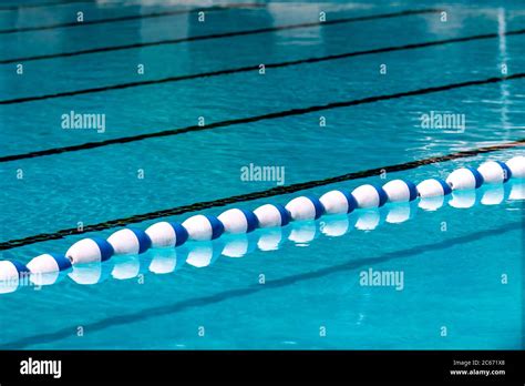 Floating Lane Divider In A Swimming Pool Stock Photo Alamy