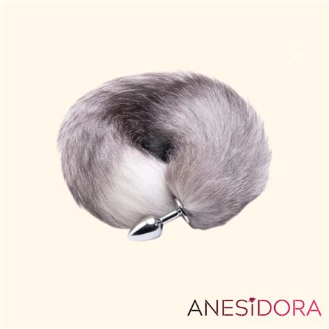 Wolf Tail Butt Plug Stainless Steel Pet Play Bdsm Anal Trainers