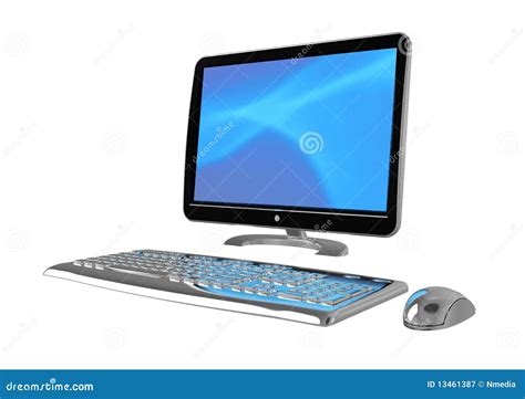 Isolated Hitech computer stock illustration. Illustration of technology ...
