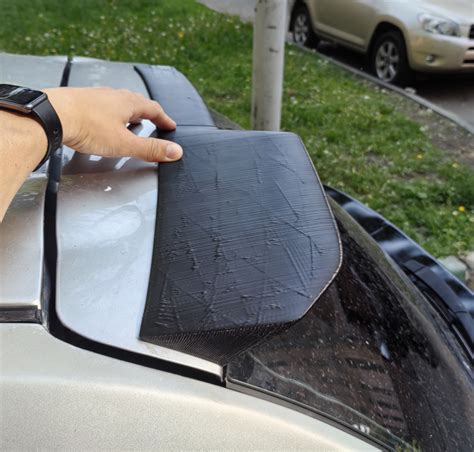 Спойлер 3Д печать верхний — Nissan Micra (K12), 1,4 л, 2003 года ...