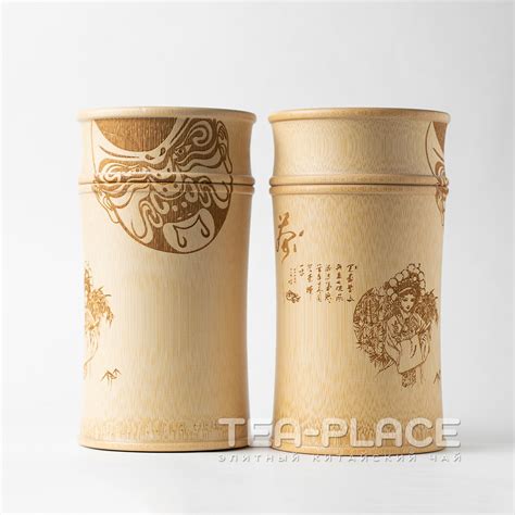 Тубус для хранения чая из натурального бамбука