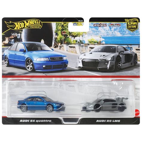 Hot Wheels Car Culture Premium Véhicules Audi S Quattro et Audi
