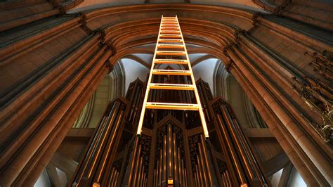 leuchtende himmelsleiter  turm von st lamberti  muenster kircheleben