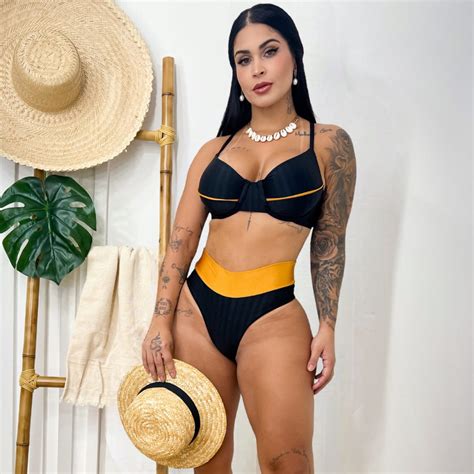 Biqu Ni Hot Pant Preto Cintura Alta Envizi