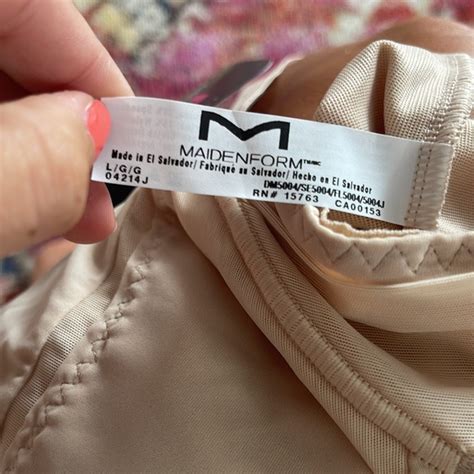 Maidenform Intimates Sleepwear Maidenform Cool Comfort Open Bust Body Shaper Size L Nude
