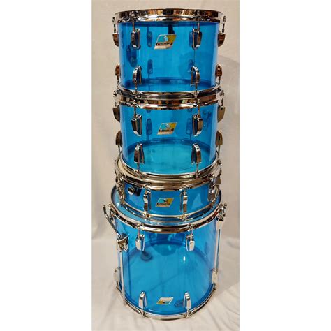 Used Ludwig 1970s Vistalite Drum Kit Blue Guitar Center
