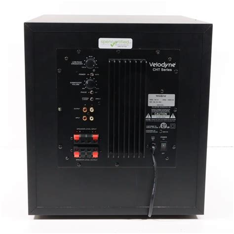 Velodyne Cht 10 Cht Series Powered Subwoofer System No Sound