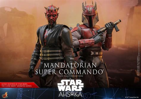 Mandalorian Super Commando Hot Toys Tms Star Wars Ahsoka Th Scale Collectible Figure