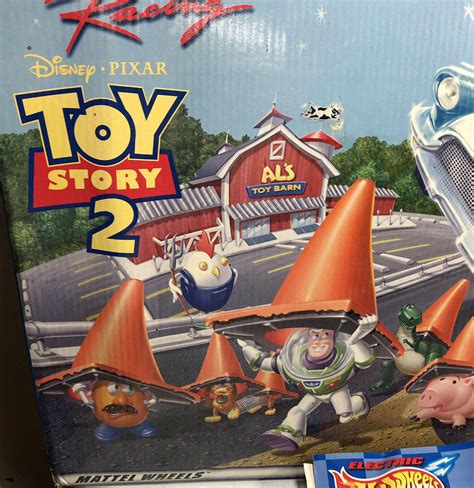 Toy Story Chase N Crash Disney Pixar Mattel Hot Wheels Tyco Slot Car Race Set