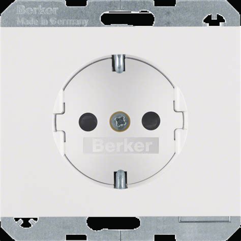 K.1/K.5 - tom. Schuko obtur., branco • 47357009 | Hager