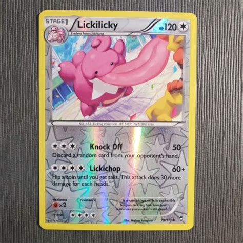 Lickilicky Reverse Holo 79 111 Pokemon Furious Fists Colorless Uncom