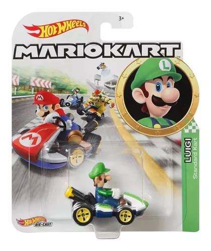 Carrinho Hot Wheels Mario Kart Luigi Mattel Parcelamento Sem Juros