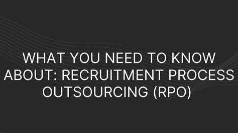 2024 Guide To Recruitment Process Outsourcing Rpo Revpilots