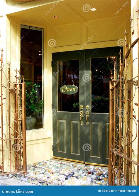 Restaurant Entrance Stock Photo Image Of Open Outside 3041940