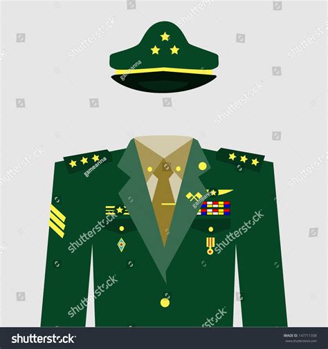 Military Uniform Stock Vector 147711338 Shutterstock