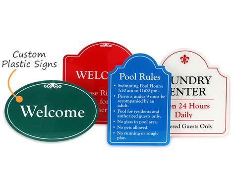 Custom Signs | Custom Metal & Plastic Signs | Free Shipping