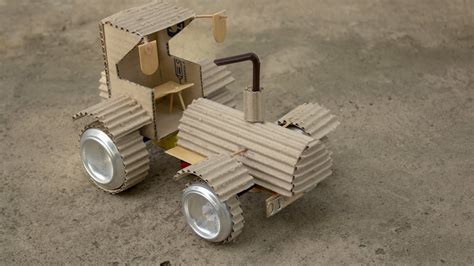 How To Make Tractor With Cardboard Youtube