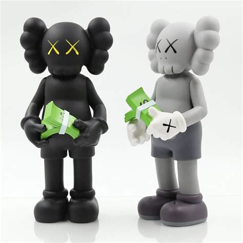 Kaws Money Flip Figures Cartoon 30cm Trendy Statue T Etsy