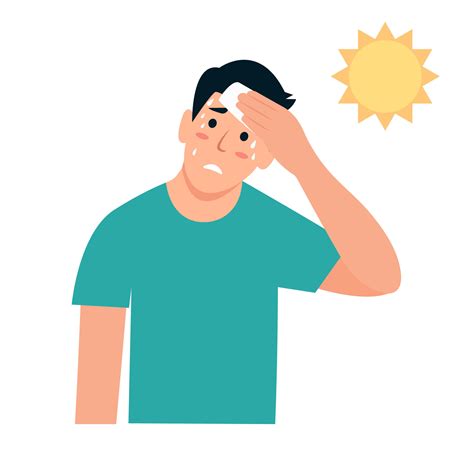Man wiping sweat with napkin. Guy sweating a lot. Boy with sweaty