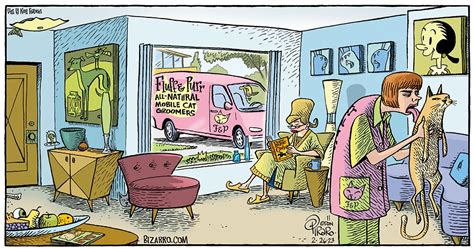 Cat Bath Bizarro Naked Cartoonist