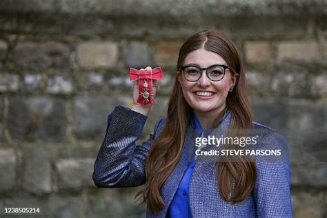 British Saxophonist And Radio Host Jess Gillam Poses With Her Medal