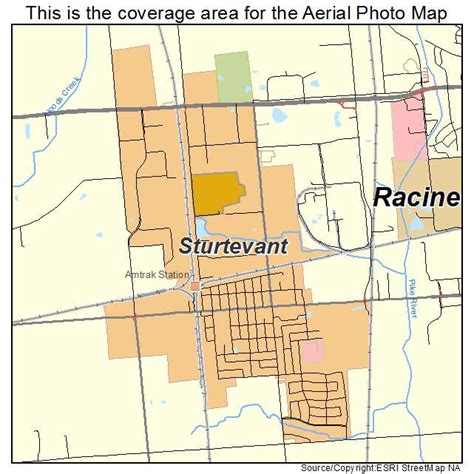 Aerial Photography Map of Sturtevant, WI Wisconsin