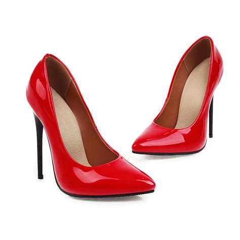 Brand New Glossy Orange White Women Nude Pumps Sexy Super Thin High Heels Lady Women