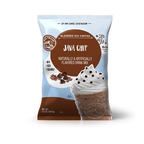 Big Train Blended Ice Coffee Java Chip 35 Pound Powdered Instant