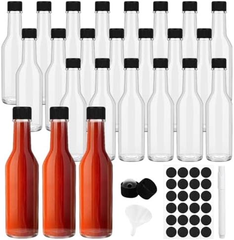 Amazon Nicebottles Hot Sauce Bottles 5 Oz 24 Pack Home Kitchen