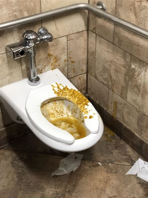 Local Home Depot Mens Restroom Hope He Bought Some Putty To Seal That Exploded Ass R Trashy