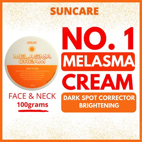 Melasma Cream 100grams Dark Spot Corrector Face And Neck No1 Cream