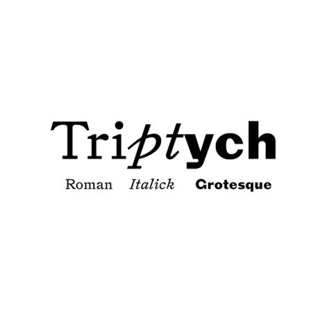 Triptych Typographica