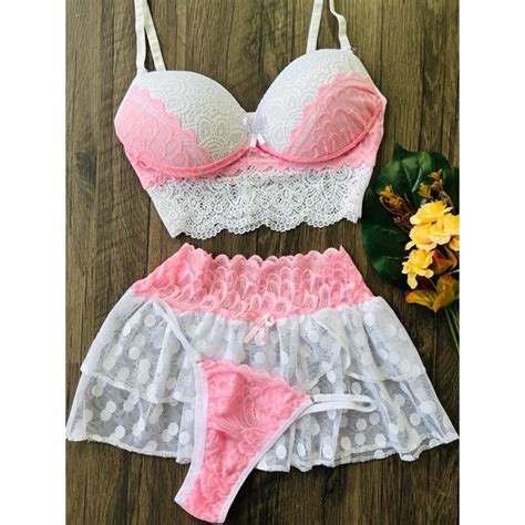 Conjunto de Lingerie peças Shopee Brasil