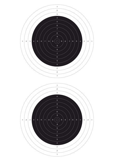 Скачать и распечатать мишени для стрельбы