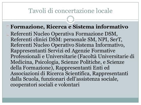 Il Piano Di Azione Locale Pal Per La Salute Mentale