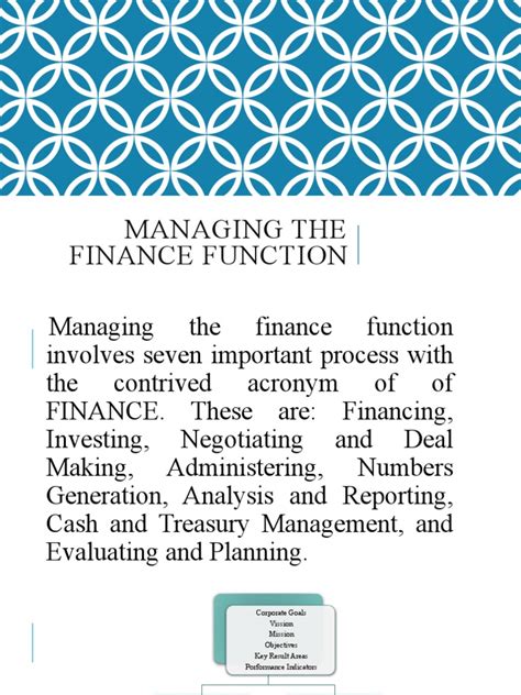 managing  finance function  investing equity finance
