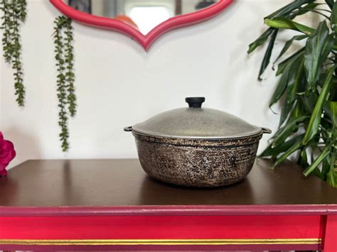 Vintage Dutch Oven With Aluminum Lid 5 Quart Antique Etsy