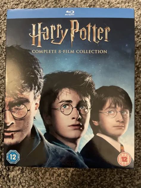 HARRY POTTER COMPLETE 8 Film Collection Blu Ray Bundle Boxset 19 00