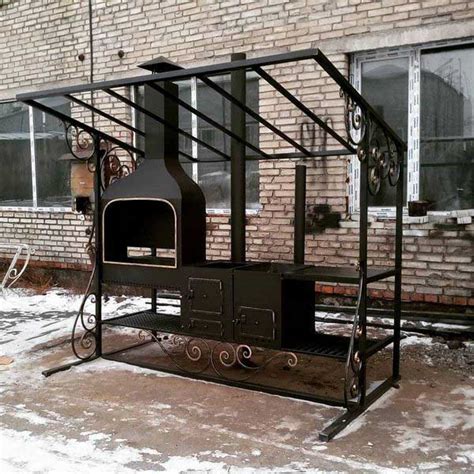 Мангальный комплекс из металла своими руками чертежи