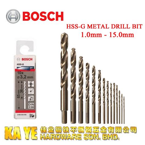 Bosch Hss G Metal Drill Bit Shopee Malaysia