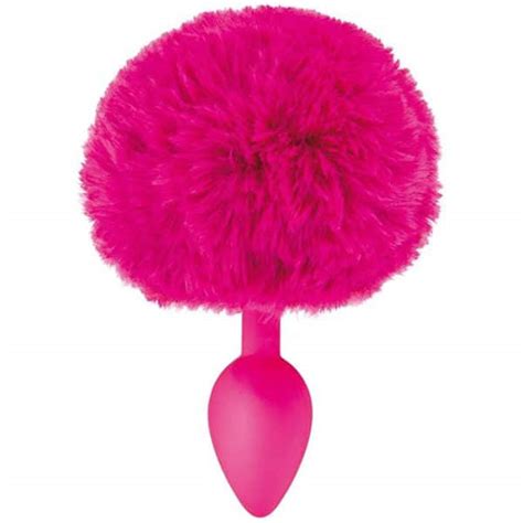 Sweet Caress Plug Anal Pompon Queue de Lapin Fuschia Désir Sucré Erotic Store Chic