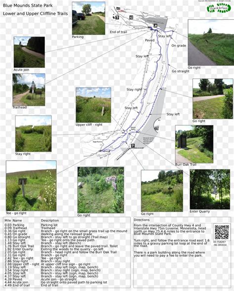 Blue Mound State Park Mounds State Park Mueller State Park Blue Mounds Trail Map, PNG ...